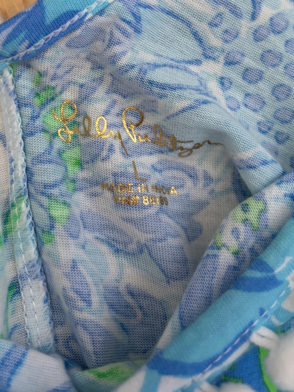 Lilly Pulitzer Women’s Blue, White & Green Floral Dress - Picture 3 of 3